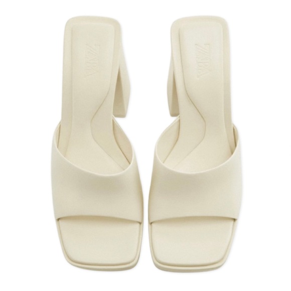 🆕 Brand New Leather Chunky Heeled Platform Mules - Picture 2 of 15